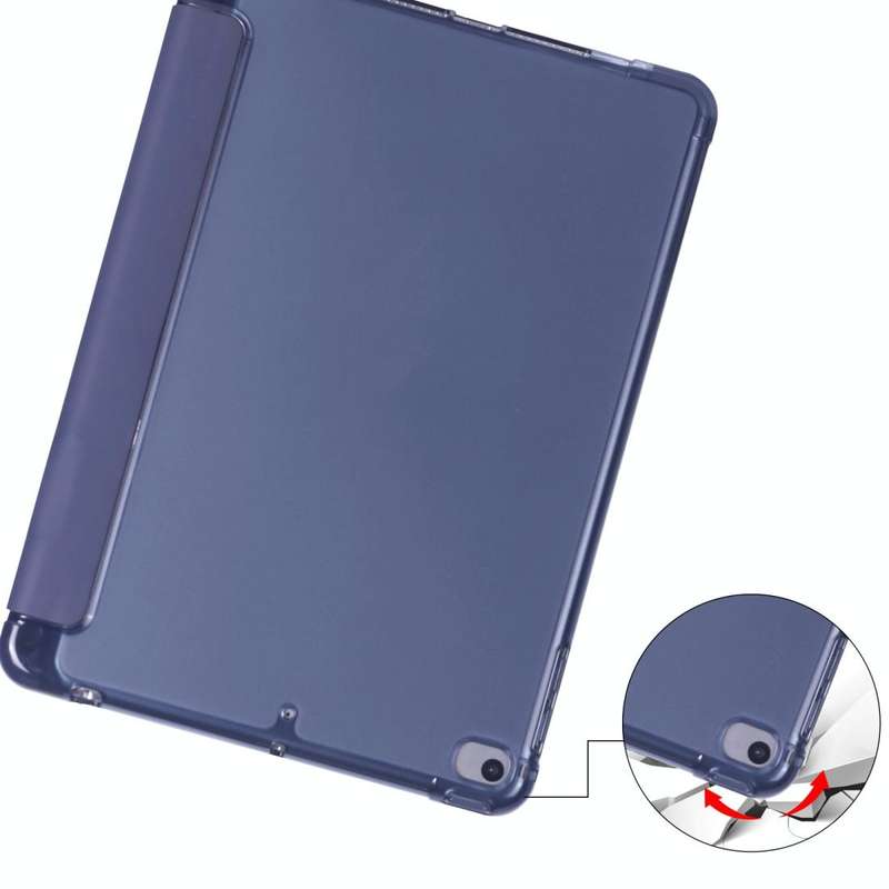 For iPad Mini 5 / Mini 4 3-folding Horizontal Flip PU Leather + Shockproof TPU Case with Holder &...