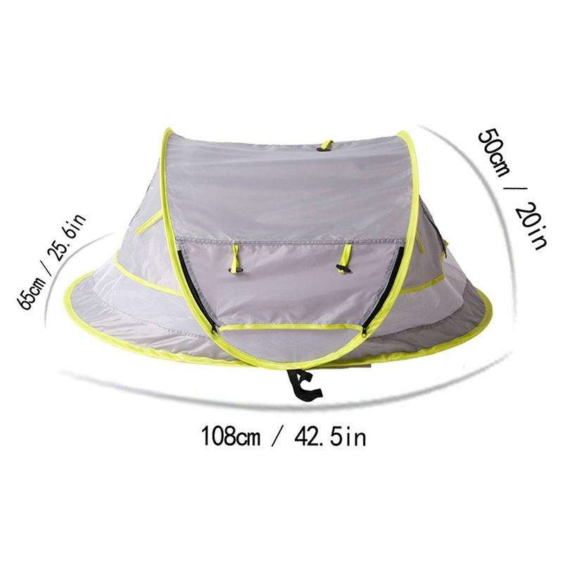 Travel Mosquito Net Ultralight Wei Portable baby beach tent(Gray)