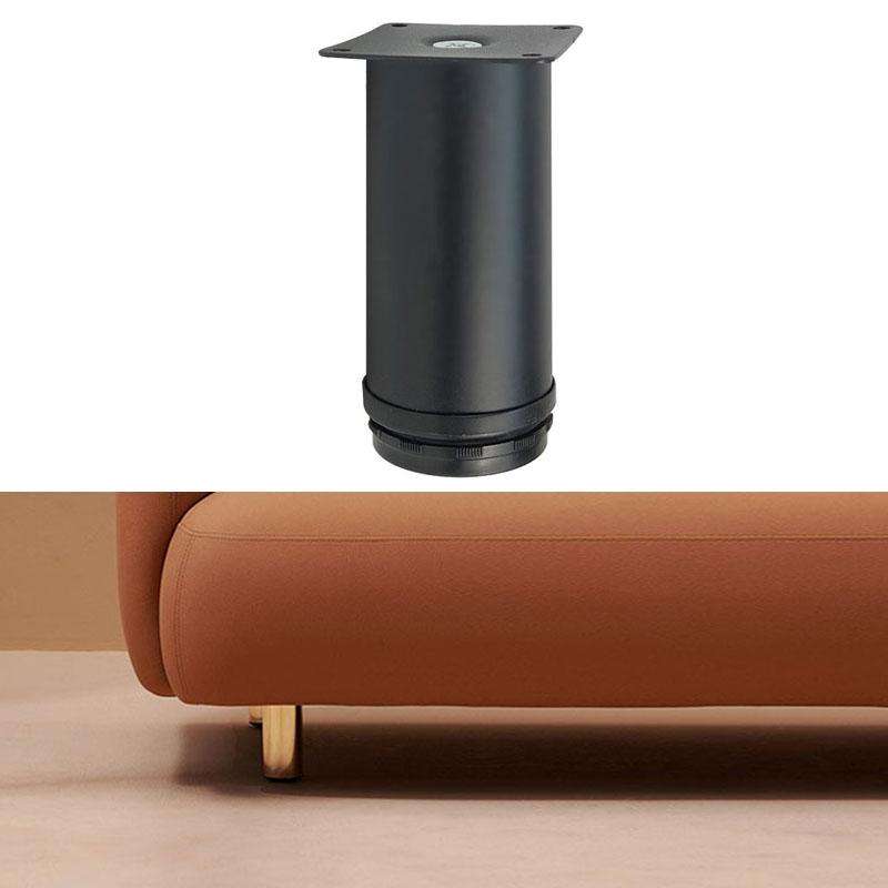 LH-OU050 Thickened Stainless Steel Furniture Support Legs, Height: 12cm(Matte Black)