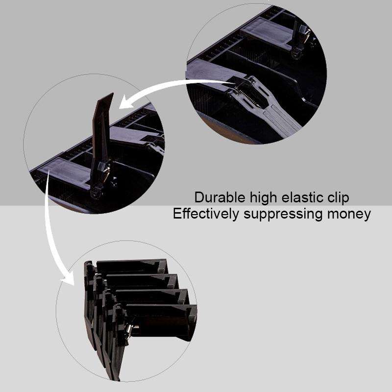 Durable Five-frame ABS Cash Coin Register Insert Cashier Drawer Storage Cash Register Tray Box Cl...