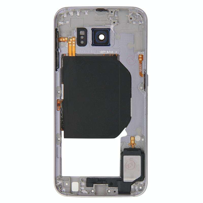 For Galaxy S6 / G920F Back Plate Housing Camera Lens Panel  with Side Keys and Speaker Ringer Buz...