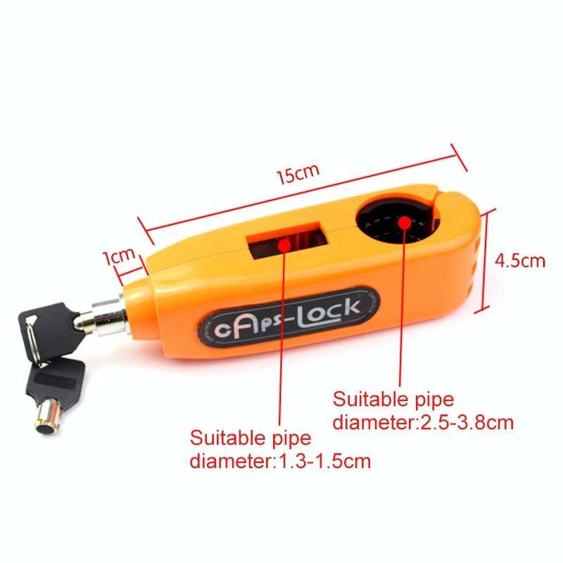 Motorcycles Handle Anti-theft Lock Horn Lock (Black)