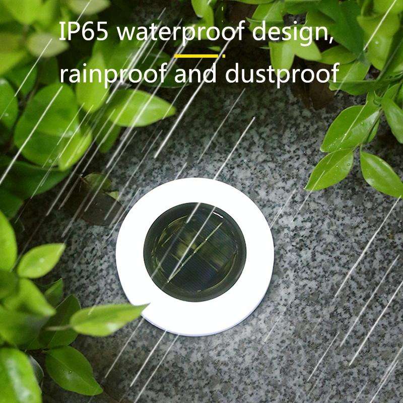 Solar Garden Waterproof Outdoor Fog Buried Lamp Stair Decoration(White Light)