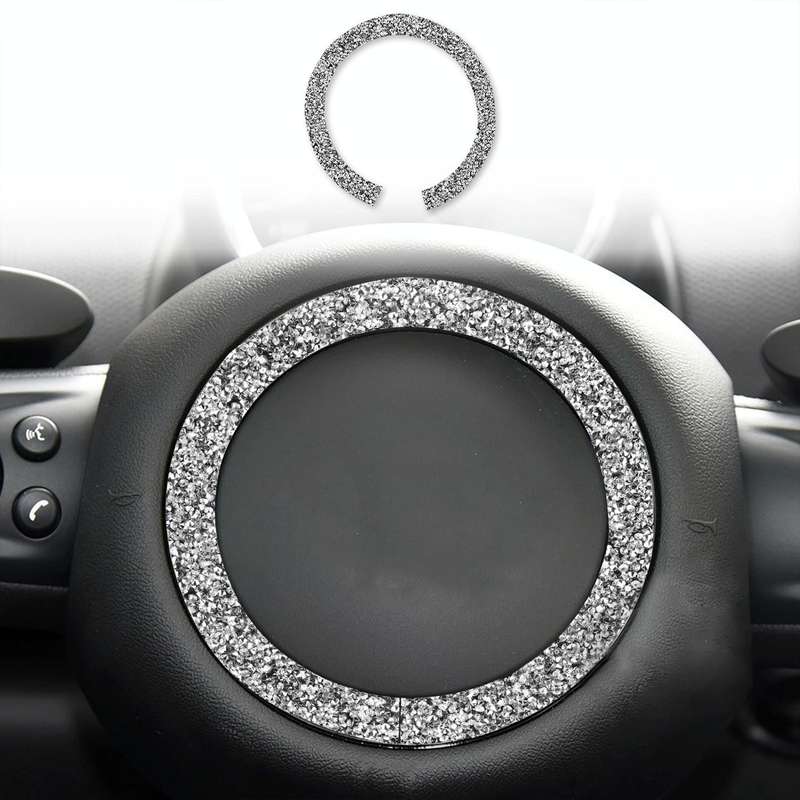 For BMW Mini R55 / R56 Car Steering Wheel R Chassis Diamond Decoration Sticker