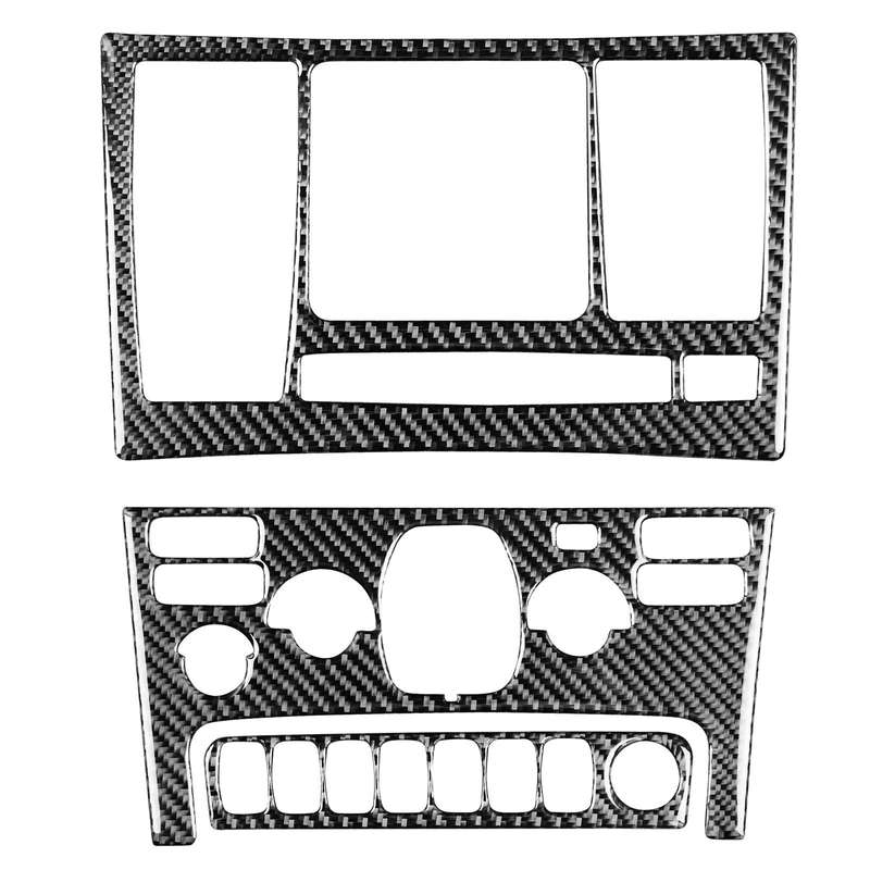 Car Carbon Fiber Control Panel Set B Decorative Sticker for Volvo XC90 2003-2014, Left and Right ...