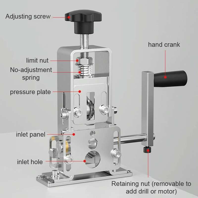Household Hand-Cranked Small Stripping Machine Waste Wire And Cable Stripping Tool, Style: Peelin...