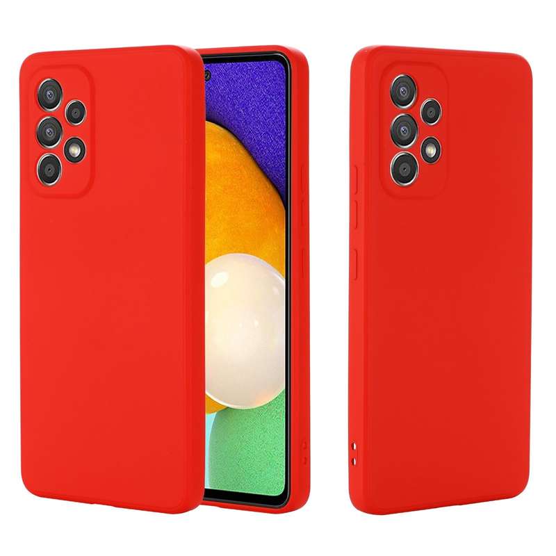 For Samsung Galaxy A53 5G Color Liquid Silicone Phone Case(Red)