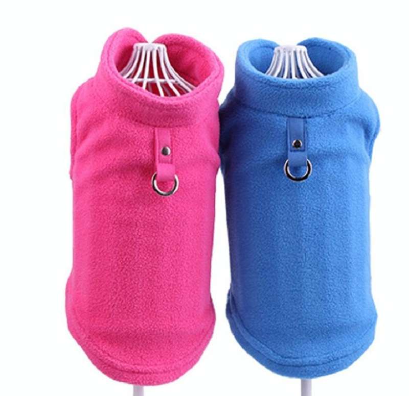 Winter Polar Flannel Pet Clothes French Bulldog Coat Pug Costumes Jacket for Dogs for Puppy Dogs,...