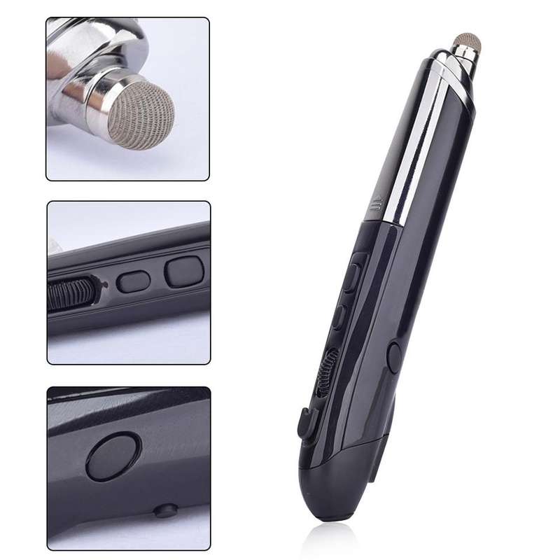 PR-08 Multifunctional Wireless Bluetooth Pen Mouse Capacitive Pen Mouse(Black)