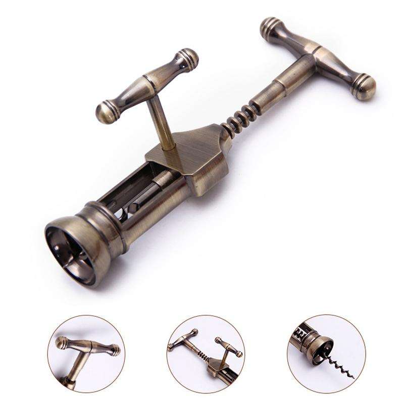 Multifunction Portable Screw Corkscrew Zinc Alloy Wine Bottle Opener, Packing: Gift Box