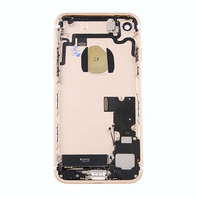 Battery Back Cover Assembly with Card Tray for iPhone 7 (Gold)