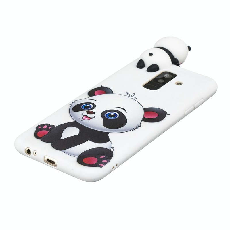 For Galaxy A6+ (2018) Shockproof Cartoon TPU Protective Case(Panda)