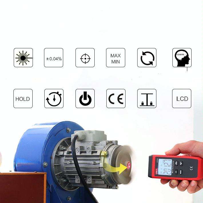 UT373 Non-contact High-precision Laser Tachometer Digital Display Motor Speedometer
