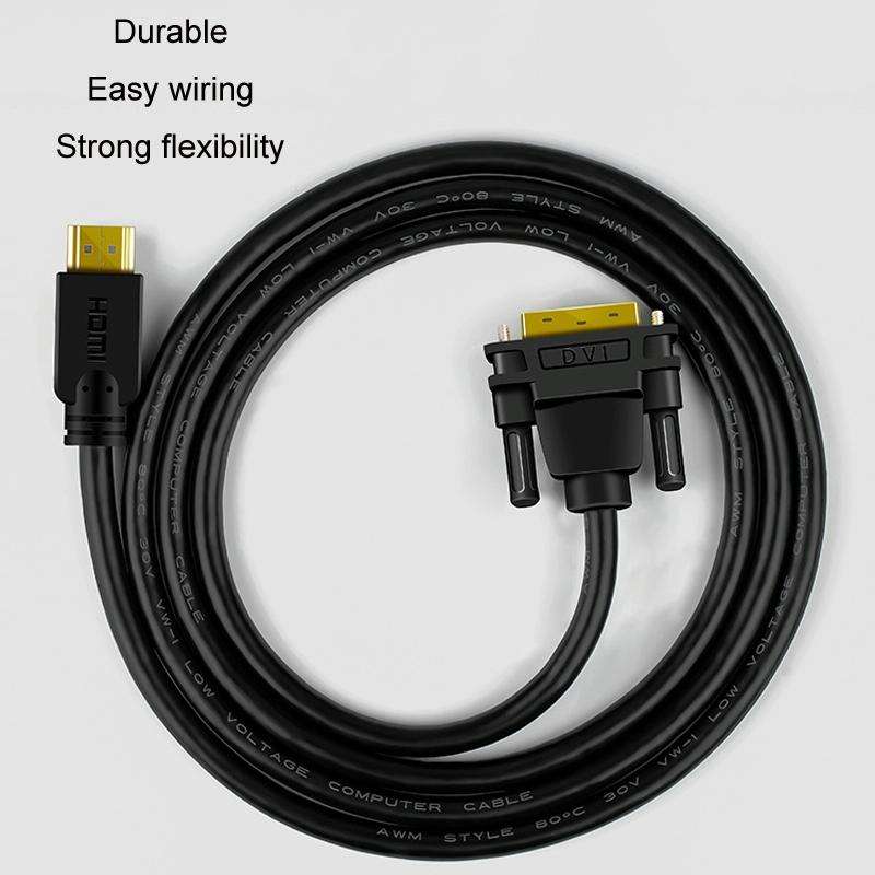 1.5m JINGHUA HDMI To DVI Transfer Cable Graphics Card Computer Monitor HD Cable
