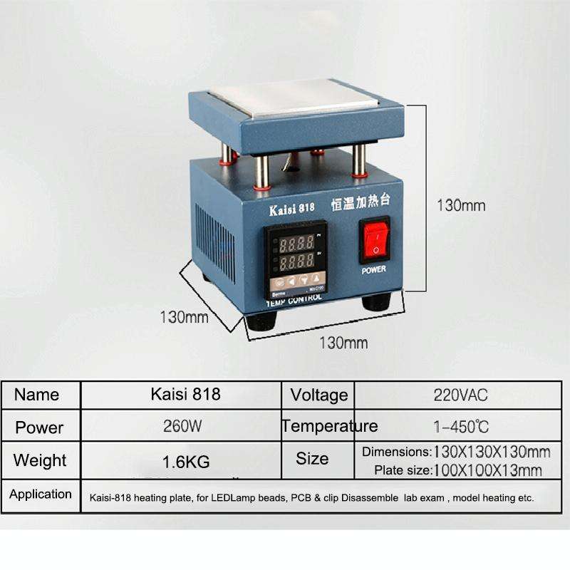 Kaisi 818 Heating Station Constant Temperature Heating Plate, EU Plug