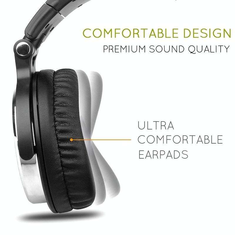 OneOdio Pro-10 Head-mounted Noise Reduction Wired Headphone with Microphone, Color:Rose Gold
