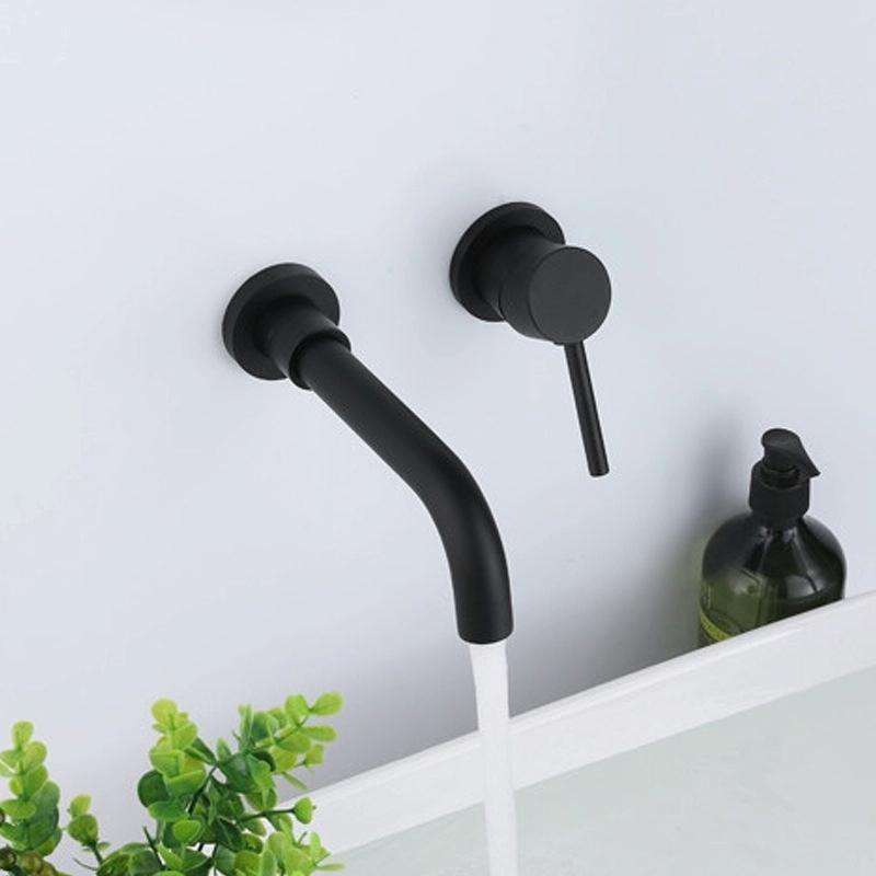 In-wall Hidden Concealed Faucet Hot and Cold Copper Mixing Valve, Specification: Silver Conjoined