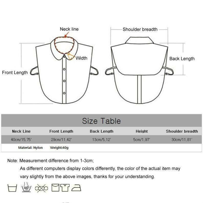 Dots Bow-knot Shirt Fake Collar Professional Outfit Decorated Collar(White Bottom)