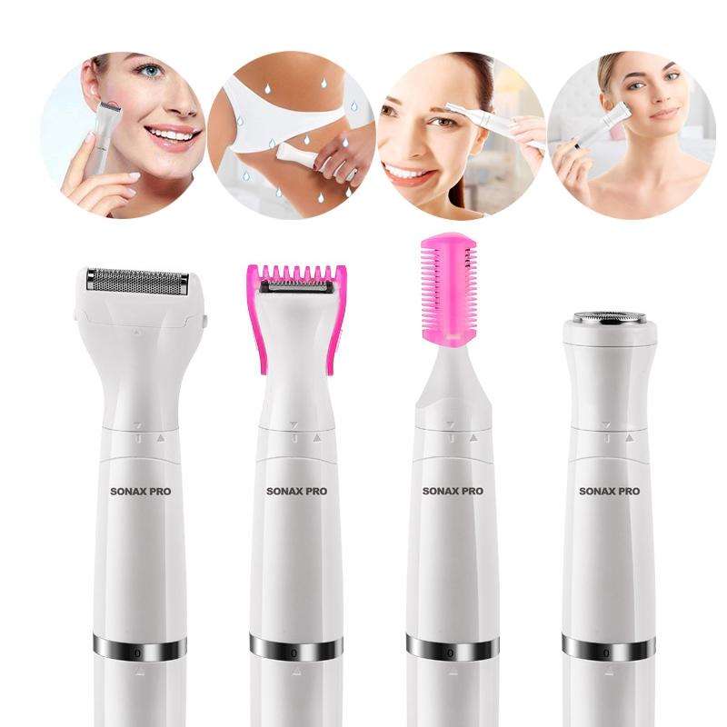 SONAX PRO SN-8933 4 In 1 Electric Women Shaver Multi-Function USB Charge Scraping Knife Hair Remo...