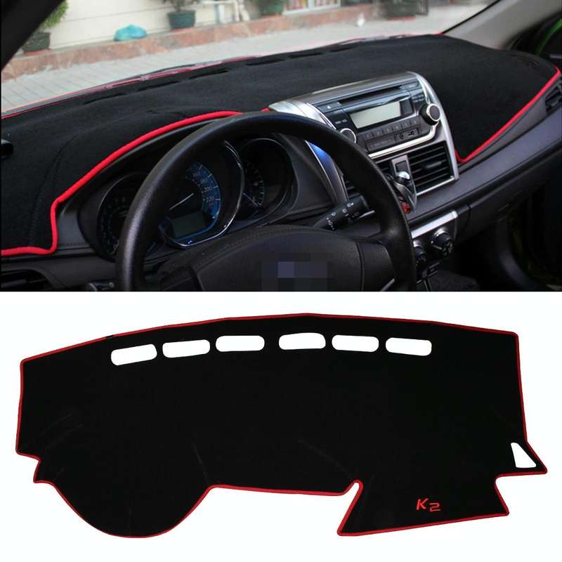 Car Light Instrument Panel Sunscreen Dashboard Mats Cover for Kia K2, Please Note Model and Year(...
