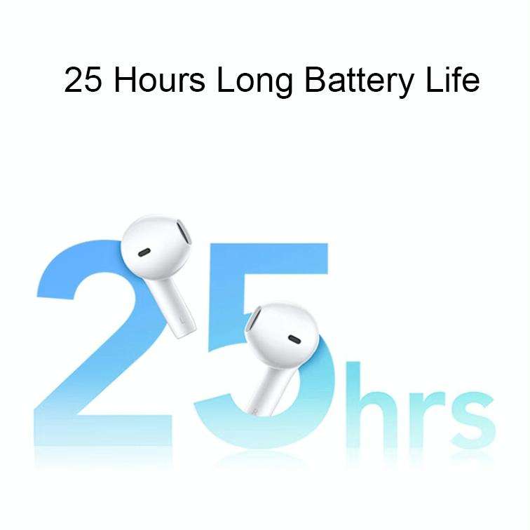 vivo TWS Air Half In-Ear Wireless Dual Microphone AI Call Noise Reduction Bluetooth Earphones(White)