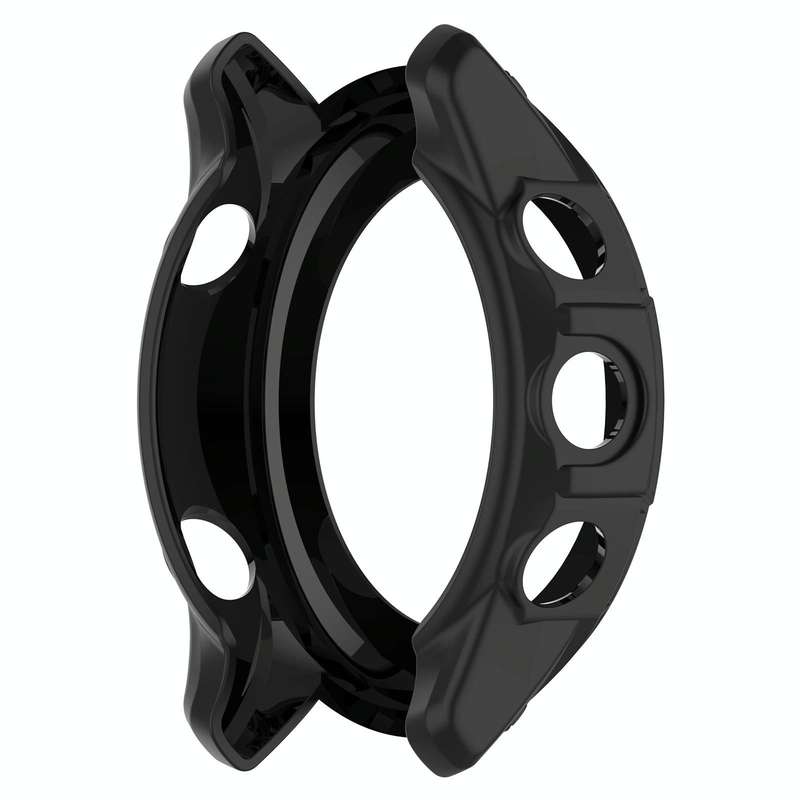 For Garmin Forerunner 255 Armor Hollow TPU Watch Case(Black)