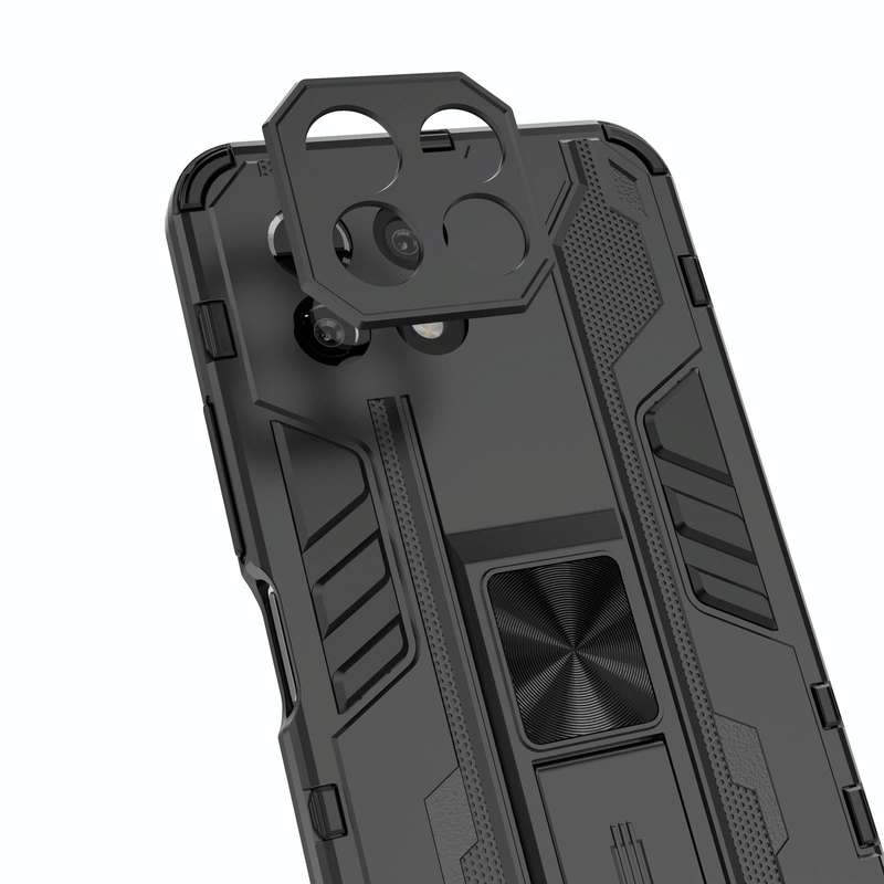 For Xiaomi Mi 11 Lite Supersonic PC + TPU Shock-proof Protective Case with Holder(Green)