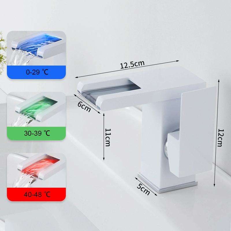 Smart Color-changing Temperature Recognition Faucet, Specification: C Style