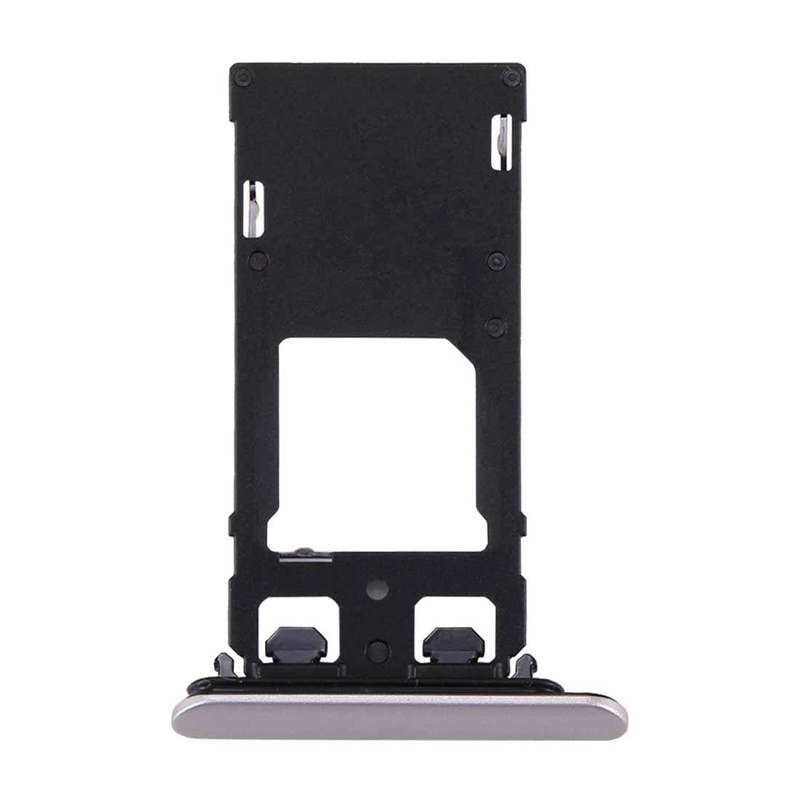for Sony Xperia XZs (Dual SIM Version) SIM & Micro SD / SIM Card Tray(Silver)