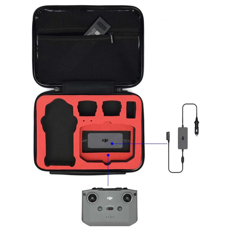 For DJI Mavic Air 2 Shockproof Portable ABS Suitcase Storage Bag Protective Box(Black)