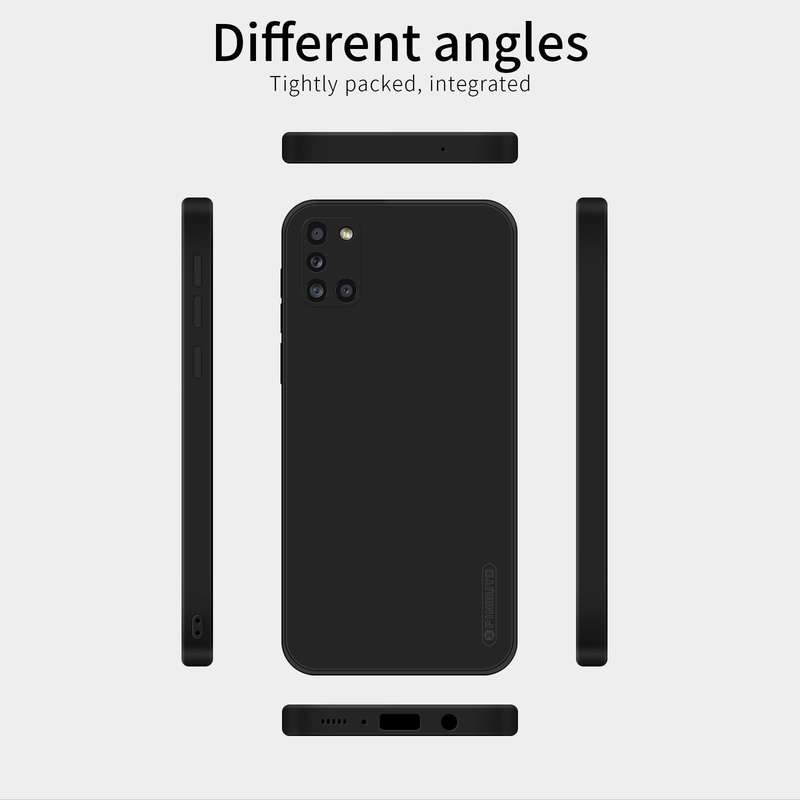 For Samsung Galaxy A31 PINWUYO Touching Series Liquid Silicone TPU Shockproof Case(Black)