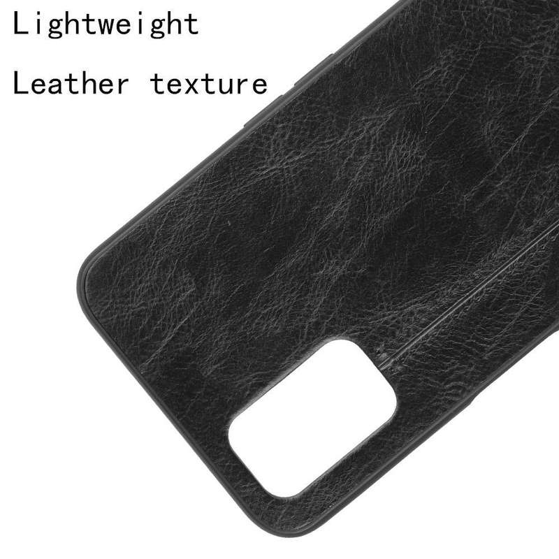 For Oppo A92/A72/A52 Shockproof Sewing Cow Pattern Skin PC + PU + TPU Case(Black)