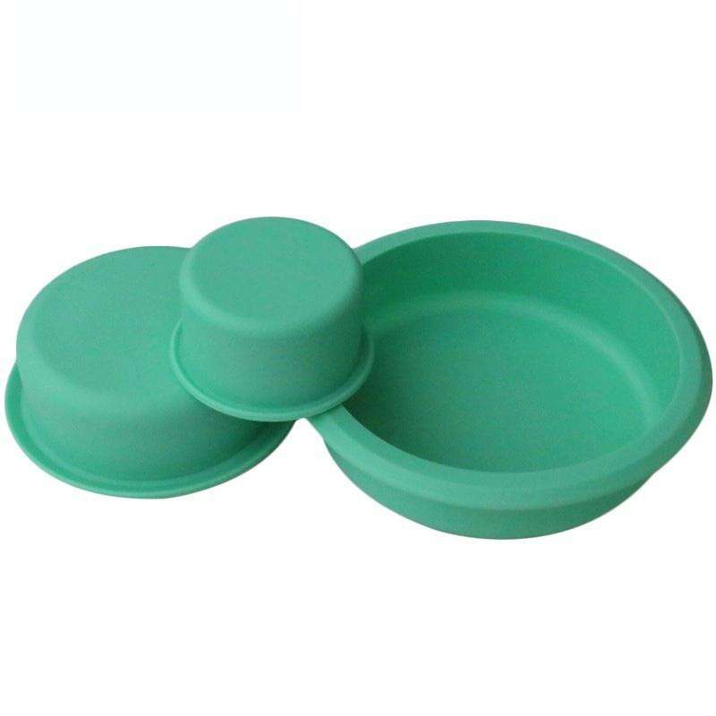 Three-Layer Round Cake Mold Silicone Baking Mold Pizza Cake Base