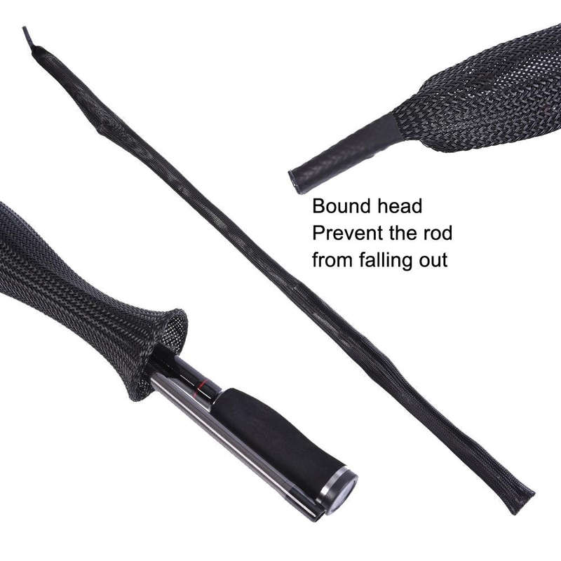 LEO 27998 3.5x170cm Mesh Tube Telescopic Fishing Rod Protector(27998-BW)