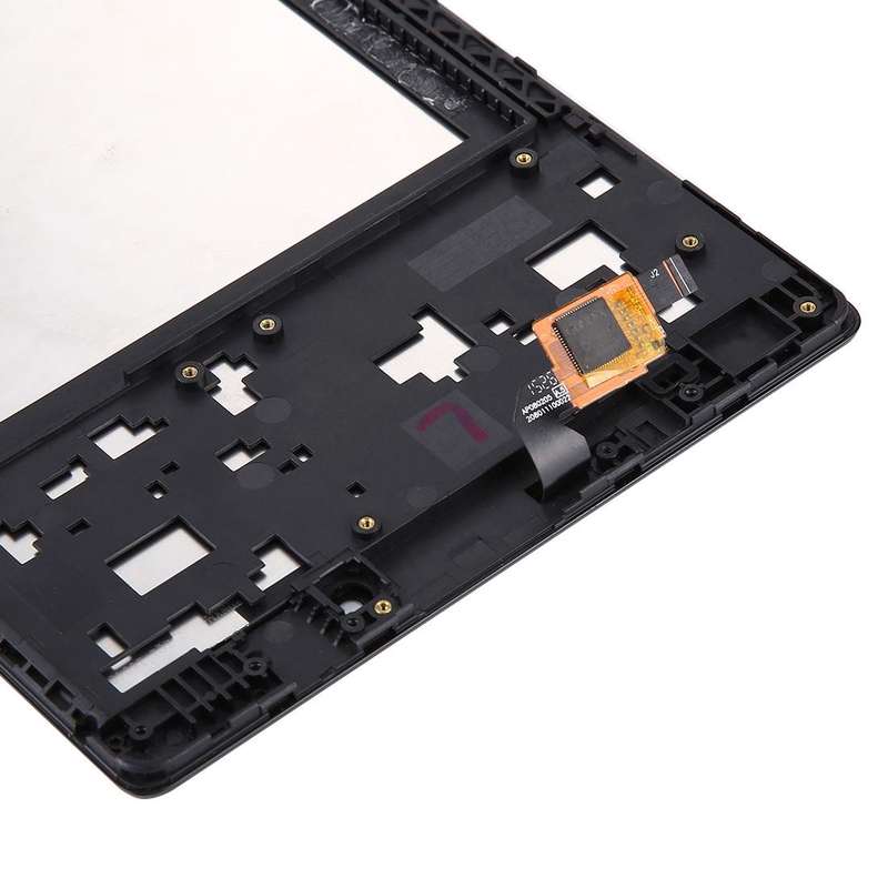 OEM LCD Screen for Lenovo A8-50 Tablet with Digitizer Full Assembly with Frame (Black)
