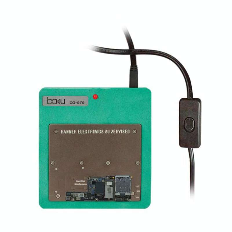 BAKU BA-676 110V-120V Multifuntional PCB IC Glue Remove Thermostatic Heating Platform for iPhone ...