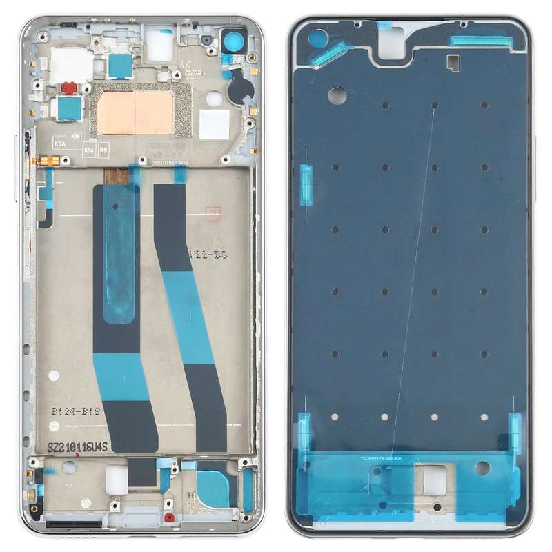 Original Front Housing LCD Frame Bezel Plate for Xiaomi Mi 11 Lite 4G M2101K9AG(Silver)
