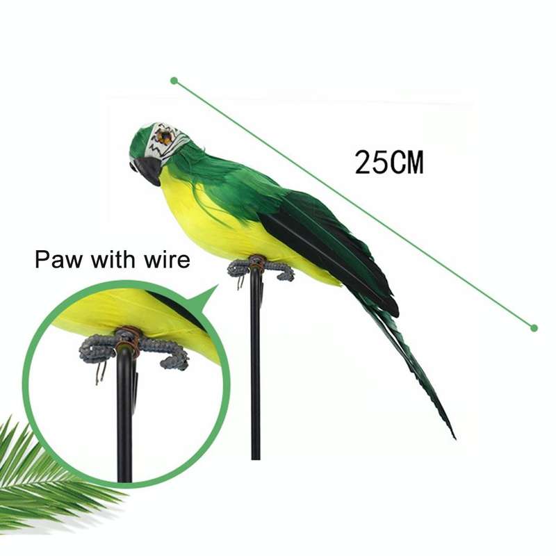 25cm Simulation Parrot Simulation Macaw Horticultural Decoration (Red)