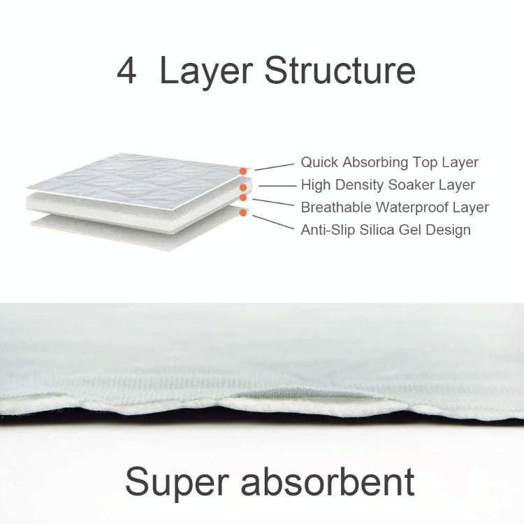 OBL0014 Can Water Wash Dog Urine Pad, Size: M (Bone Pattern)