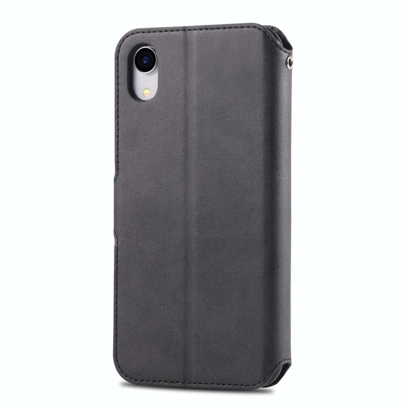 For iPhone XR AZNS Calf Texture Magnetic Horizontal Flip PU Leather Case with Holder & Card Slots...