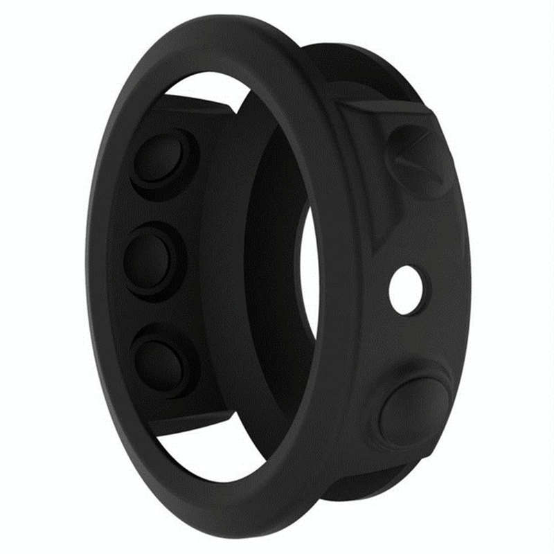 For Garmin Fenix 5S Solid Color Silicone Watch Protective Case(Black)