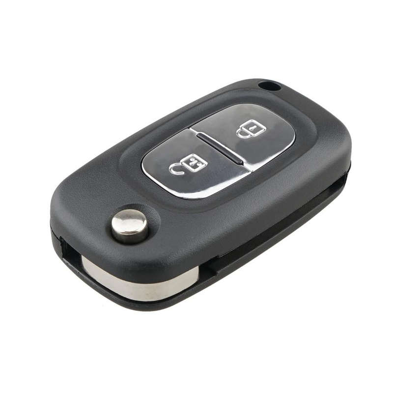 For RENAULT Clio / Megane / Kangoo / Modus Car Keys Replacement 2 Buttons Car Key Case with Folda...