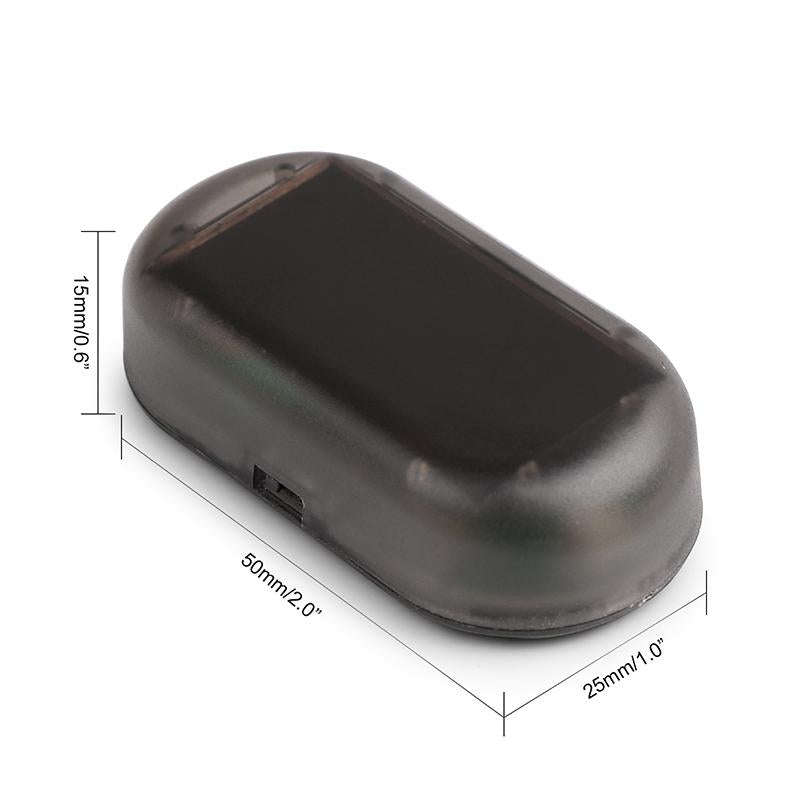 LQ-S10 Car Solar Power Simulated Dummy Alarm Warning Anti-Theft LED Flashing Security Light Fake ...