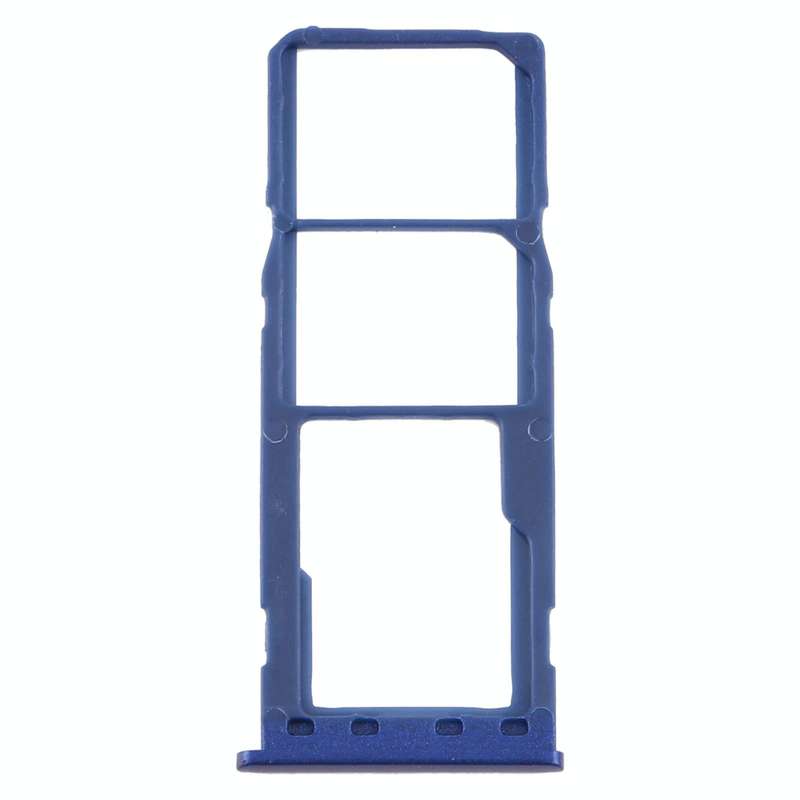 For Samsung Galaxy M10 SM-M105 SIM Card Tray + SIM Card Tray + Micro SD Card Tray (Blue)