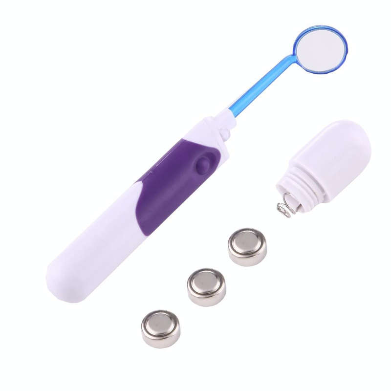 Lit-Pack 3 in 1 LED Professional Dental Oral Tool Kits (Dental Mirror + Tooth Stain Eraser + Plaq...