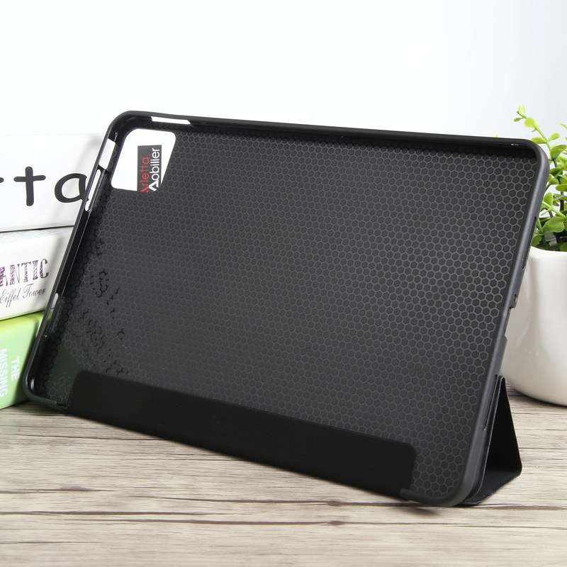 For Xiaomi Pad 6 / Pad 6 Pro Three-fold Holder Flip Tablet Leather Case(Black)