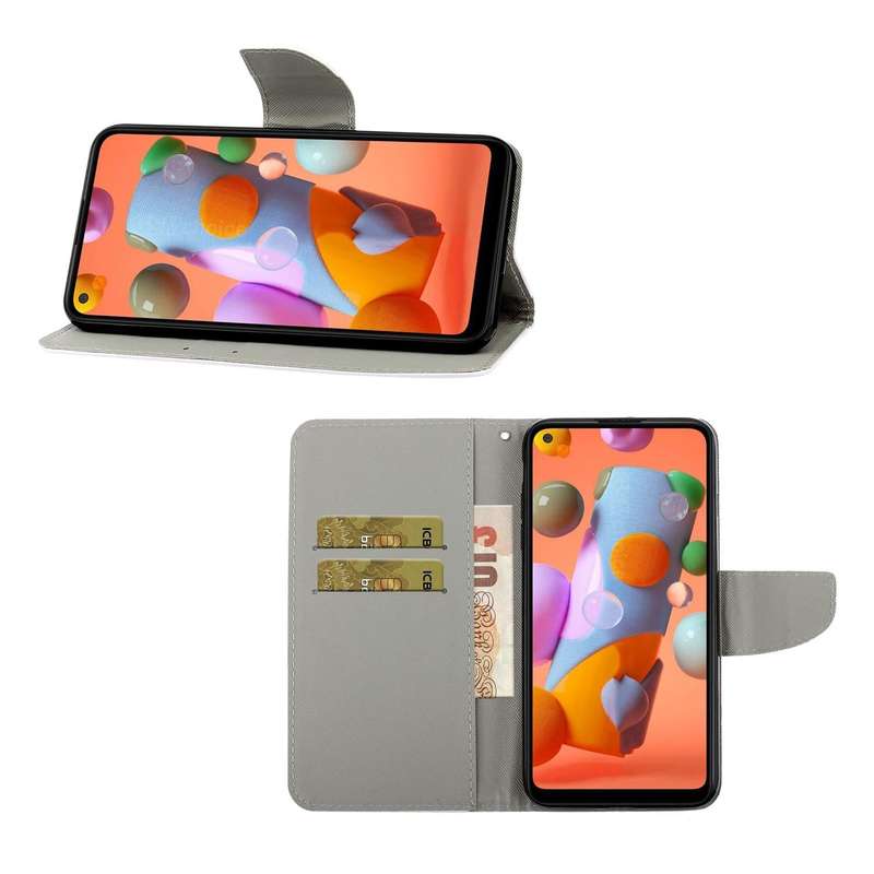 For Huawei P40 lite E Colored Drawing Pattern Horizontal Flip Leather Case with Holder & Card Slo...