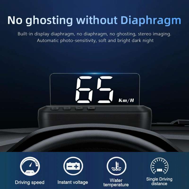 C100 Car HUD Head-up Display OBD2 Fault Code Elimination Overspeed / Fault Alarm