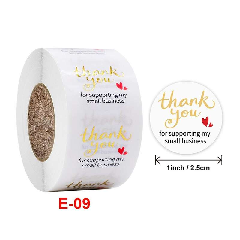 3 PCS Transparent Gilding Thank You Baking Sticker Envelope Sealing Sticker Gift Decoration Label...
