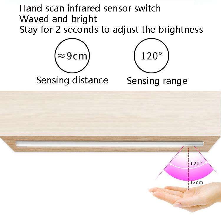30cm LED Induction Cabinet Lamp USB Smart Sensing Light Strip(Warm White)